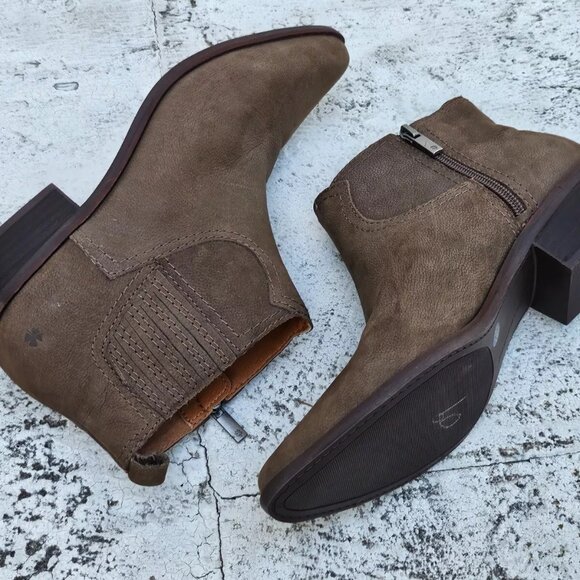 Lucky Brand Women Boat Shoes Brown Leather High Top Shoes Size 8.5M 39EU - Picture 2 of 9